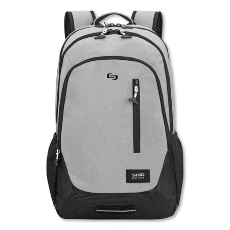 SOLO Region Backpack, For 15.6 Laptops, 13 x 5 x 19, Light Gray VAR704-10